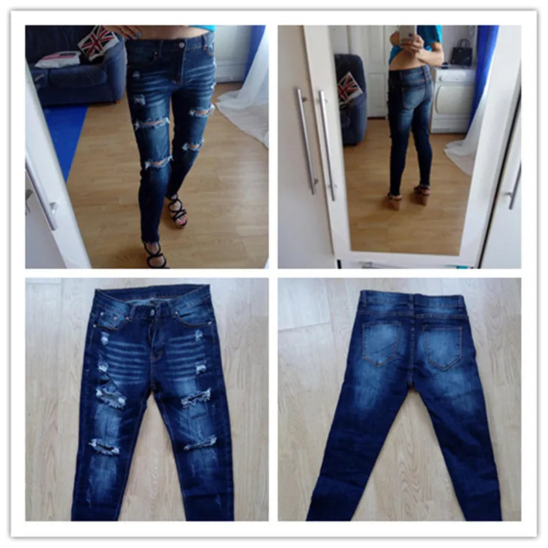 Perfect Fit Womens Ripped Jeans