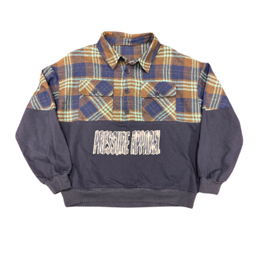 Pressure Apparel Plaid Topped Button Ups